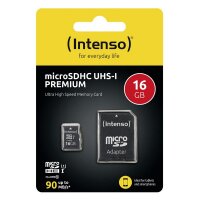 Intenso microSDHC Card      16GB Class 10 UHS-I Premium
