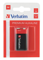 Verbatim Alkaline Batterie 9V-Block 6 LR 61           49924