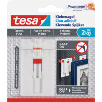 1x2 Tesa Verstellbarer Klebe- nagel für Tapeten und Putz 2 kg