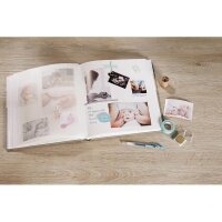 Walther Estrella rosa    28x30,5 50 weiße Seiten Babyalbum UK133R