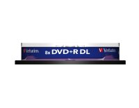1x10 Verbatim DVD+R Double Layer 8x Speed, 8,5GB matt silver