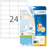HERMA Etiketten Premium A4 70x36 mm weiß Papier matt 240 St. - Weiß - Rechteck - Dauerhaft - A4 - Papier - Matte