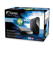 FANTEC 2168 - HDD / SSD-Gehäuse - 2.5/3.5 Zoll - SATA - Serial ATA II - Serial ATA III - 10 Gbit/s - USB Konnektivität - Schwarz