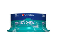 I-43639 | Verbatim DVD-RW Matt Silver - DVD-RW - Spindel...