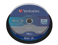 Verbatim BD-R SL 25GB 6 x 10 Pack Spindle - 25 GB - BD-R...