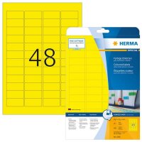 Herma Etiketten gelb   45,7x21,2 20 Blatt DIN A4 960 Stück   4366