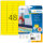HERMA Farbige Etiketten A4 45.7x21.2 mm gelb Papier matt 960 St. - Gelb - Selbstklebendes Druckeretikett - A4 - Papier - Laser/Inkjet - Entfernbar