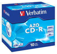 I-43327 | Verbatim DataLife AZO Crystal - CD-R 52x - 0,7 GB 80min - 10er Jewel Case | 43327 | Verbrauchsmaterial