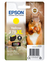 Epson Squirrel Singlepack Yellow 378XL Claria Photo HD Ink - Hohe (XL-) Ausbeute - Tinte auf Pigmentbasis - 9,3 ml - 830 Seiten - 1 Stück(e) | C13T37944010 | Verbrauchsmaterial