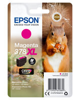 I-C13T37934010 | Epson Squirrel Singlepack Magenta 378XL Claria Photo HD Ink - Hohe (XL-) Ausbeute - Tinte auf Pigmentbasis - 9,3 ml - 830 Seiten - 1 Stück(e) | C13T37934010 | Verbrauchsmaterial