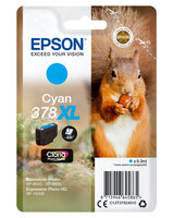 I-C13T37924010 | Epson Squirrel Singlepack Cyan 378XL Claria Photo HD Ink - Hohe (XL-) Ausbeute - 9,3 ml - 830 Seiten - 1 Stück(e) | C13T37924010 | Verbrauchsmaterial