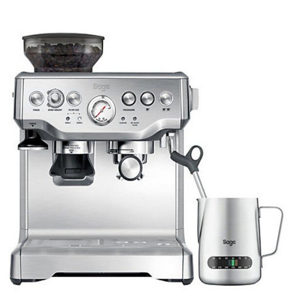 Sage SES875BSS2EEU1A - Espressomaschine - 2 l - Kaffeebohnen - Eingebautes Mahlwerk - Edelstahl