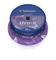 I-43500 | Verbatim DataLife DATALIFEPLUS - DVD+R 16x - 4,7 GB 120min - 25er Spindel | 43500 | Verbrauchsmaterial