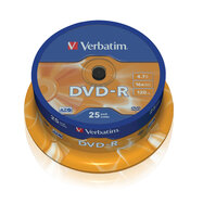 I-43522 | Verbatim 43667 - DVD-R - 120 mm - Spindel - 25...