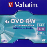 I-43285 | Verbatim DataLife DATALIFEPLUS - DVD-RW 4x - 4,7 GB 120min - 5er Jewel Case | 43285 | Verbrauchsmaterial