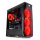 LC-Power Gaming 988B - Red Typhoon - Midi Tower - PC - Schwarz - ATX - micro ATX - Mini-ITX - Metall - Gaming
