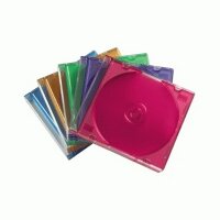 1x25 Hama CD-Leerhülle Slim Box farbig...