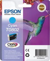 Epson Hummingbird Singlepack Cyan T0802 Claria...
