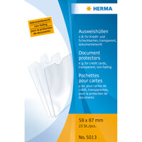HERMA 5013 - 58 x 87 mm - Transparent - Polypropylen (PP)...