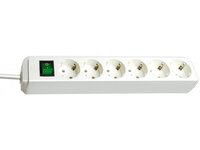 I-1159520015 | Brennenstuhl Eco - 1,5 m - 6 AC-Ausgänge - Weiß - Weiß | 1159520015 | PC Komponenten