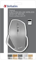 Verbatim Wireless Desktop Mouse Deluxe 8 Button Blue LED...