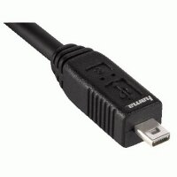 Hama USB 2.0 Kabel B8 Pin USB A - mini USB B schwarz 1,8 m