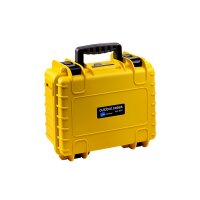 B&W Outdoor Case Type 3000 gelb    mit Facheinteilung