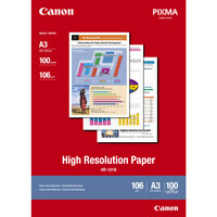 I-1033A005 | Canon HR-101N Hochauflösendes Papier A3 - 100 Blatt - Tintenstrahldrucker - A3 (297x420 mm) - 100 Blätter - 106 g/m² - PIXMA PRO-10S - PIXMA PRO-100S - PIXMA iP8750 - PIXMA iX6850 - PIXMA PRO-1 - PIXMA TS9550 - PIXMA... | 1033A005 | Verbrauch