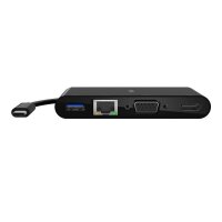 Belkin USB-C auf Gigabit-Ethern. HDMI/VGA/USB-A-Adapter, 100W PD