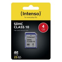 Intenso SDHC Card            4GB Class 10