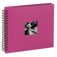 I-00113680 | Hama Spiral-Album Fine Art, 28 x 24 cm, 50 schwarze Seiten, Pink | 00113680 | Foto & Video