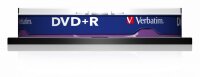 1x10 Verbatim DVD+R 4,7GB 16x Speed, matt silver Cakebox