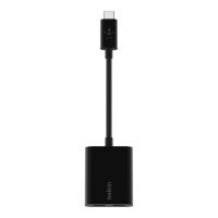 Belkin RockStar USB-C Audio- und Ladeadapter, schwarz...