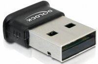 N-61889 | Delock USB 2.0 - Bluetooth V4.0 - Kabelgebunden - USB - Bluetooth - 3 Mbit/s - Schwarz | 61889 | PC Komponenten