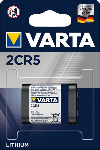 I-06203301401 | Varta 2CR5 - Einwegbatterie - Lithium - 6 V - 1 Stück(e) - 1600 mAh - Silber | 06203301401 | Zubehör