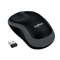Logitech M 185 Cordless Notebook Mouse USB schwarz / grau