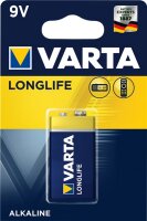 I-04122101411 | Varta Longlife Extra 9V Bloc - Einwegbatterie - Alkali - 9 V - 1 Stück(e) - Blau - Gelb - 9V | 04122101411 | Zubehör