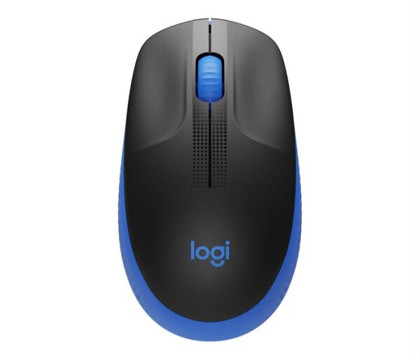 I-910-005907 | Logitech M190 - Beidhändig - Optisch - RF Wireless - 1000 DPI - Schwarz - Blau | 910-005907 | PC Komponenten