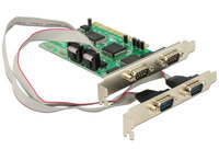 N-89046 | Delock PCI Card 4x Serial - PCI - 1 Mbit/s - Kabelgebunden - 98SE/ME/2000/NT4.0/XP/Vista - Linux - DOS | 89046 | PC Komponenten