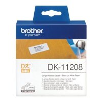 Y-DK11208 | Brother Grosse Adressetiketten - Schwarz auf...