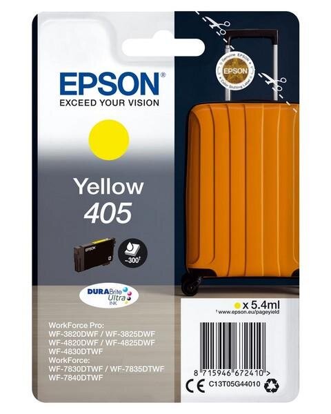 Y-C13T05G44010 | Epson Singlepack Yellow 405 DURABrite Ultra Ink - Standardertrag - Tinte auf Pigmentbasis - 5,4 ml - 1 Stück(e) - Einzelpackung | C13T05G44010 | Verbrauchsmaterial