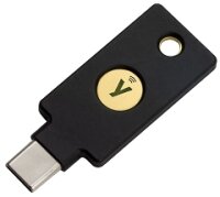 YUBICO YubiKey 5C NFC - Schwarz - 4096-bit RSA - 2048-bit RSA - Google account - Microsoft account - Salesforce.com - CCID smart card - FIDO HID device - HID keyboard - RSA 2048 - RSA 4096 (PGP) - ECC p256 - ECC p384 - USB