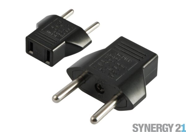 L-S21-LED-000270 | Synergy 21 S21-LED-000270 Netzstecker-Adapter Typ D (VK) Schwarz | S21-LED-000270 | Elektro & Installation
