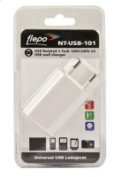 FLEPO Netzteil USB 1-fach 100V/240V-1A