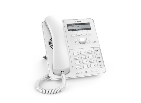 L-4381 | Snom D715 - Analoges Telefon - Drahtgebundenes & drahtloses Handgerät - Freisprecheinrichtung - 1000 Eintragungen - Anrufer-Identifikation - Weiß | 4381 | Telekommunikation