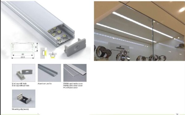L-S21-LED-PR20111 | Synergy 21 LED U-Profil 200cm ALU014 weiss white | S21-LED-PR20111 | Elektro & Installation