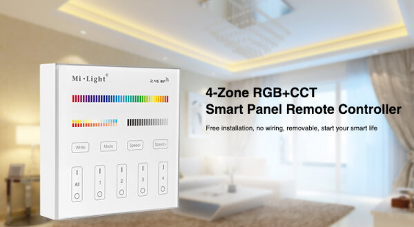 L-B4 | Synergy 21 LED Fernbedienung Smart Panel RGB-WW RGB-CCT 4 Zonen | B4 | Elektro & Installation