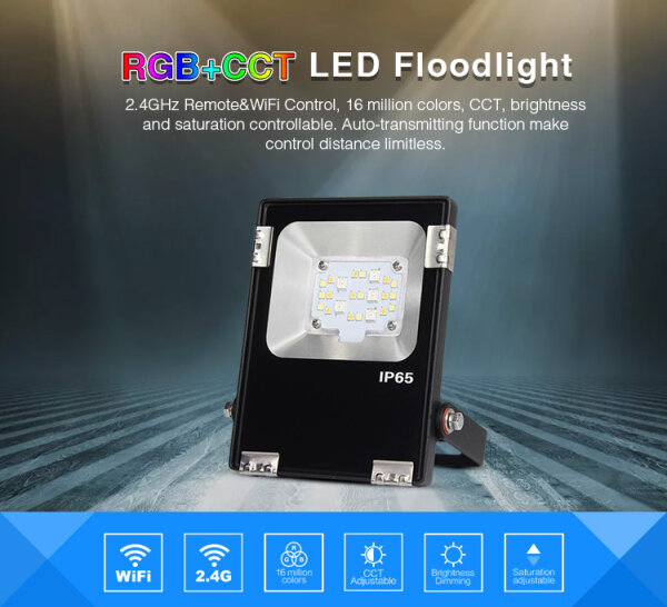 L-FUTT06 | Synergy 21 LED Flächenstrahler 10W RGB-WW (RGB-CCT) IP65 24V*Milight/Miboxer* | FUTT06 | Elektro & Installation