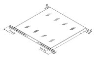 L-RAC-UP-750-A4 | Equip Shelf with perforation 1U 750mm -...