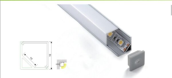 L-S21-LED-PR20197 | Synergy 21 U-Profil 200cm ALU005 weiss | S21-LED-PR20197 | Elektro & Installation